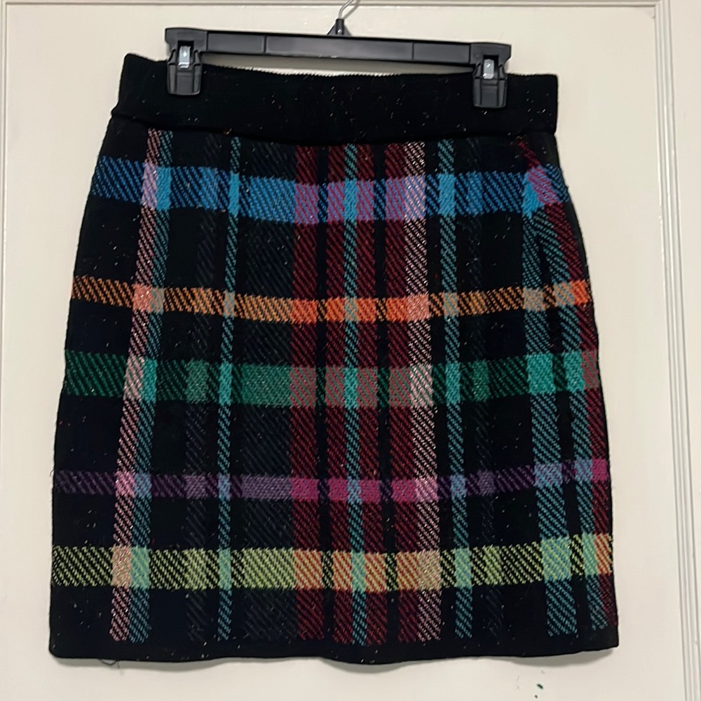 Plaid Sweater Skirt